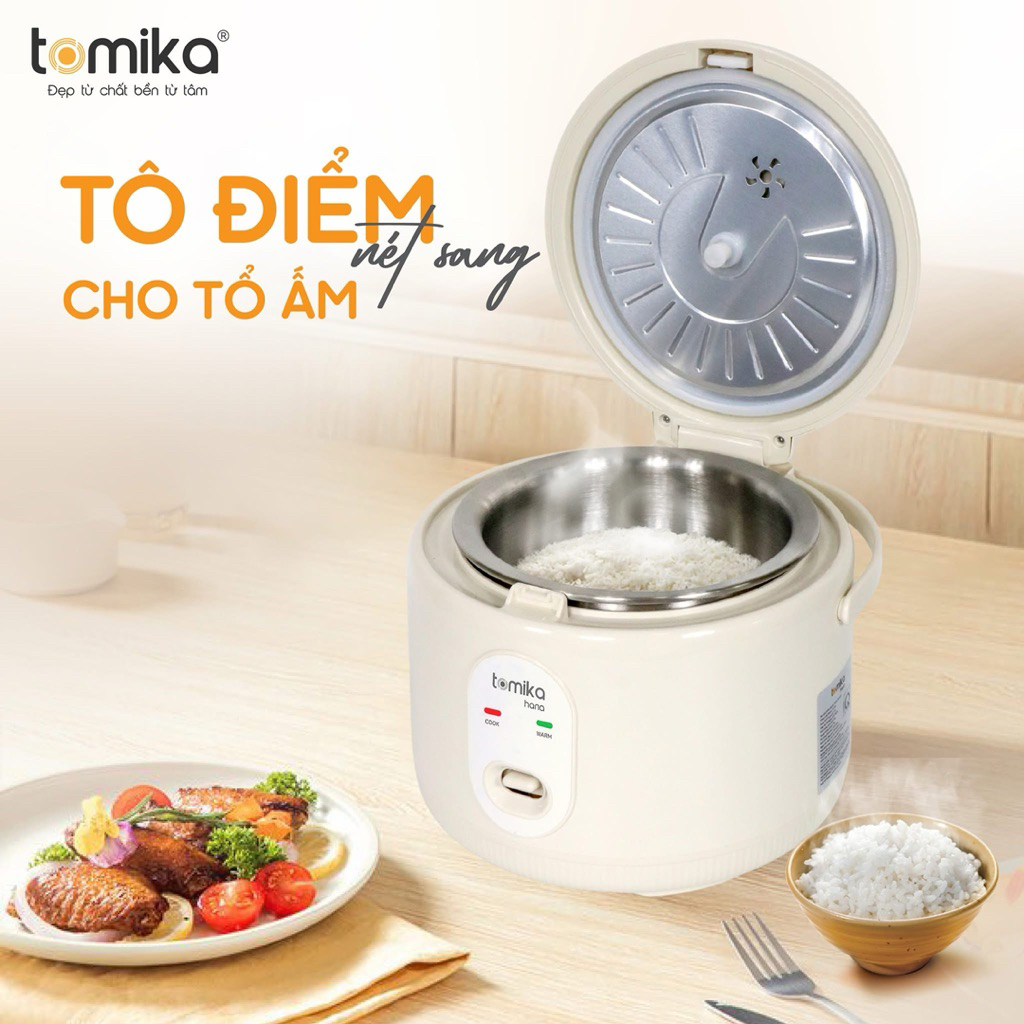 NỒI CƠM ĐIỆN TOMIKA – RUỘT INOX 304 HOT HIỆN NAY | Shopee Việt Nam