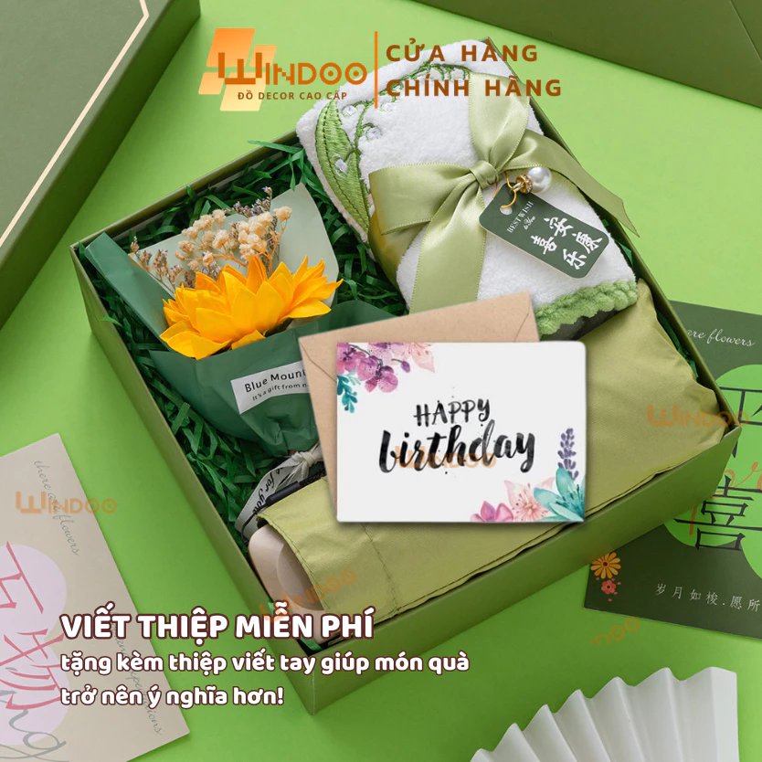 Set quà tặng cao cấp, combo quà tặng người yêu, doanh nghiệp, bạn bè, quà tặng sinh nhật kèm thiệp W