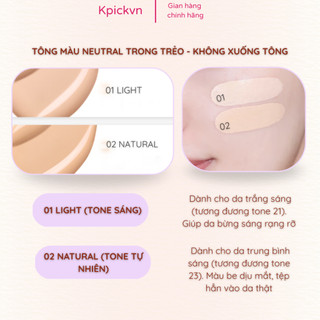 Cushion Twoedit mướt mịn, che phủ tự nhiên, nhiều màu - lành tính cho da mụn, giá học sinh sinh viên, nội địa Hàn