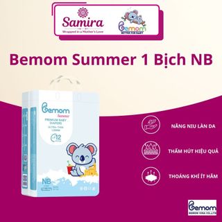 Bỉm Bemom Summer/Plus 1 Bịch – Siêu Mỏng Thoáng Mát, Thấm Hút Tốt – Tã Dán/Tã Quần Đủ Size Cho Bé 3-20kg