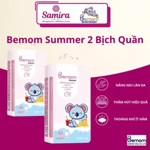 Combo 2 Bịch Tã Dán/Tã Quần Bemom Summer/Plus Ngày & Đêm Siêu Mỏng Mát, Thấm Hút Tốt Cho Bé Size NB-4XL