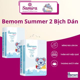Combo 2 Bịch Tã Dán/Tã Quần Bemom Summer/Plus Ngày & Đêm Siêu Mỏng Mát, Thấm Hút Tốt Cho Bé Size NB-4XL