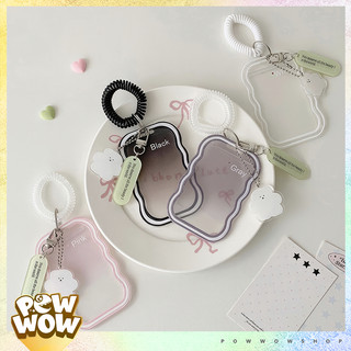 Bao Đựng Thẻ Nhân Viên Viền Nhựa Dẻo PVC Mặt Kính Mica Phong Cách Họa Tiết Green Tag Màu Pastel Cute Đáng Yêu