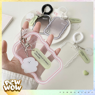 Bao Đựng Thẻ Nhân Viên Viền Nhựa Dẻo PVC Mặt Kính Mica Phong Cách Họa Tiết Green Tag Màu Pastel Cute Đáng Yêu