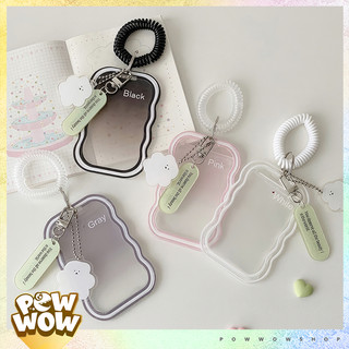Bao Đựng Thẻ Nhân Viên Viền Nhựa Dẻo PVC Mặt Kính Mica Phong Cách Họa Tiết Green Tag Màu Pastel Cute Đáng Yêu