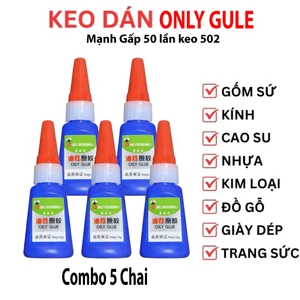 Combo 5 Keo OILY GLUE Đa Năng Kết Dính Mạnh Gấp 50Lần Keo 502 Dung tích 20g Chất Lượng Cao Chính Hãng HSD 3Năm (giá sỉ)