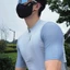 FSS027A - Áo Đạp Xe UKE Nam Pale Blue Grey – Chất Vải Ý Cao Cấp Siêu Mềm Mượt Thoáng Khí, Co Dãn 4D