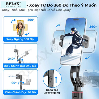 Gimbal Xoay 360 Độ AI C22, Tripod Điện Thoại Livestream, Chụp ảnh chống rung xoay theo vật thể