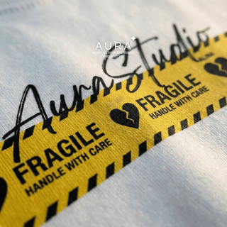 Áo thun Aura✦ Fragile Oversized Tee 100% Cotton Unisex T-shirt