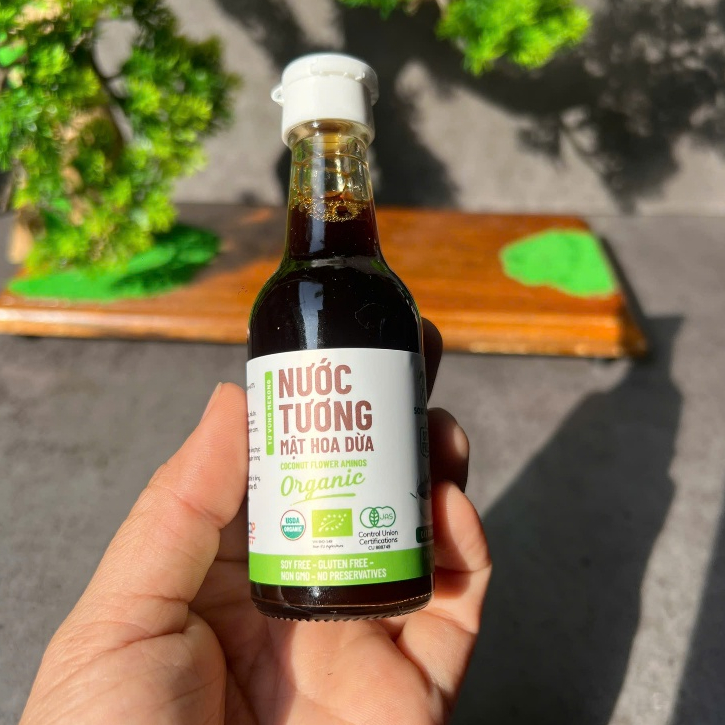 Sokfarm - Nước tương mật hoa dừa organic Sokfarm 60ml - Dòng ít muối