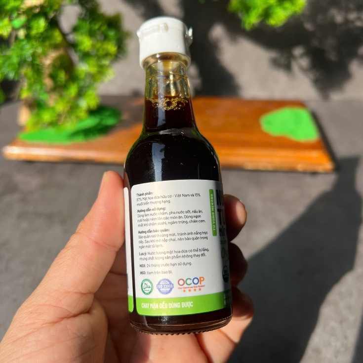 Sokfarm - Nước tương mật hoa dừa organic Sokfarm 60ml - Dòng ít muối