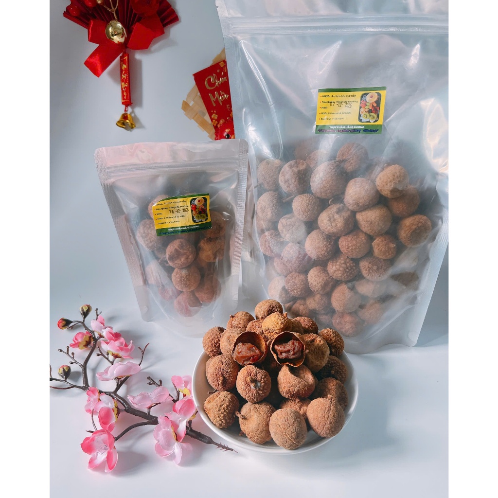 1Kg Vải Sấy Khô Lục Ngạn/ 500g
