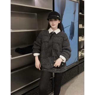 [Có Sẵn]•𝙆𝙞𝙣𝙜𝙨𝙝𝙤𝙥𝙗𝙚𝙖𝙪𝙩𝙮•Set Len Cavat Kẻ Đỏ Mix Váy Nhũ QC