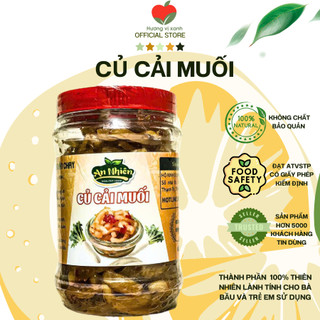 XÁ BẤU MUỐI, CỦ CẢI MUỐI AN NHIÊN 350GR , MÓN ĂN CHAY MANG HƯƠNG VỊ TRUYỀN THỐNG