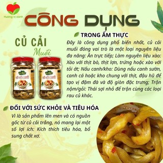 XÁ BẤU MUỐI, CỦ CẢI MUỐI AN NHIÊN 350GR , MÓN ĂN CHAY MANG HƯƠNG VỊ TRUYỀN THỐNG
