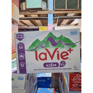 Nước khoáng Thiên nhiên La Vie+ Kiềm 500ml (Thùng 24 chai)