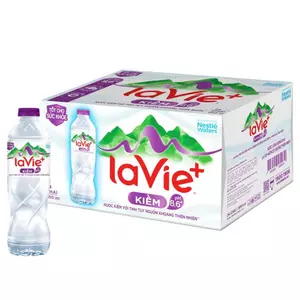Nước khoáng Thiên nhiên La Vie+ Kiềm 500ml (Thùng 24 chai)