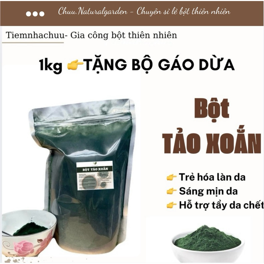 Bộtảo Xoắn Thiênhiên Làm Đẹp Da_Chuu.naturalgarden - Hình Ảnh Thực Tế