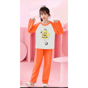 🌸 BỘ ĐỒ BÉ GÁI DÀI TAY – HÌNH CỰC ĐÁNG YÊU 🐱💕 DS452