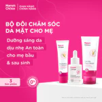 Bộ 3 Dưỡng Da Mama’s Choice – Kem Dưỡng Ẩm Chống Nắng, Serum Dưỡng Sáng & Sữa Rửa Mặt Dịu Nhẹ An Toàn Cho Mẹ Bầu & Sau S — ảnh 1