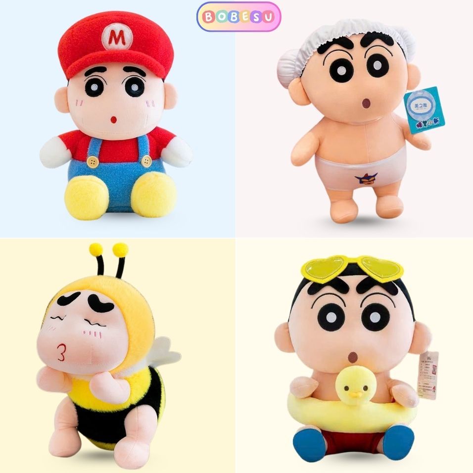 [MẪU 2026] Gấu Bông Shin Chan Siêu Cấp Cute, Shin Cậu Bé Bút Chì Hài Hước Làm Quà Tặng Cho Bé, Bạn Gái,Bobesu