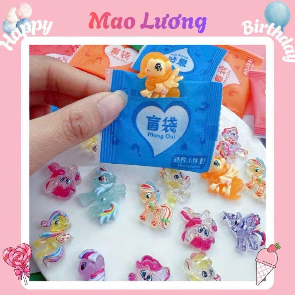 Set 3 Túi Mù Phiên Bản  hình ngựa Pony, Quà Tặng Bất Ngờ