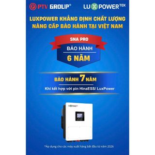 Biến Tần LuxPower Hybrid SNA PRO 6.5K | Hòa Lưới Bám Tải Độc Lập Lưu Trữ  | PTH GROUP | BH 6 Năm