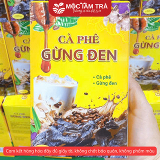 Cà Phê Gừng Đen Mật Ong – Coffee Hòa Tan 3in1 Thơm Ngon, Dễ Uống, Hộp 15 Gói