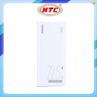 Pin Dự Phòng Romoss Sense 6FS 20000mAh (PPM20-251) 2 USB-A out 22.5W & TypeC PD 20W (Trắng)