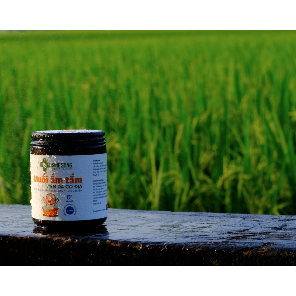 Combo 2 Muối tắm I hỗ trợ làm sạch dịu nhẹ cho bé V iêm Da cơ địa SingSong