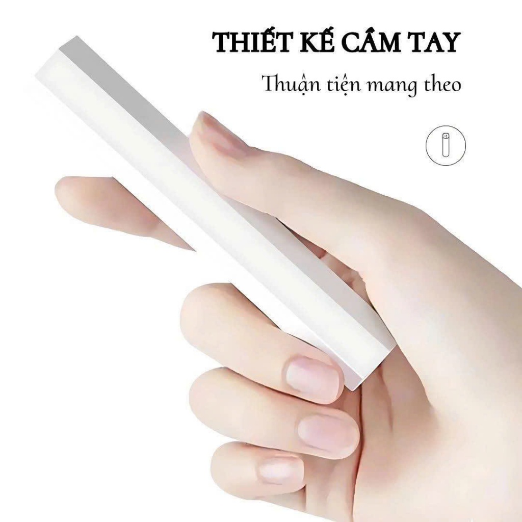 Máy hơ gel mini 1 ngón 3W tích điện tiện lợi - Đèn hơ khô nhanh 8s, nhỏ gọn dễ mang theo, màu trắng và hồng