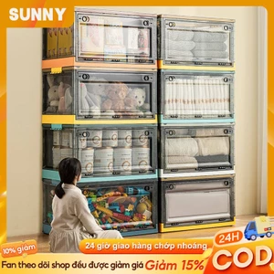 SUNNY Hộp Đựng Trong Suốt đồ Dung Tích Lớn Đồ Đồ Gấp Gọn Đựng Hộp Quần Áo Nhựa Hộp Đựng Đồ Đa Năng