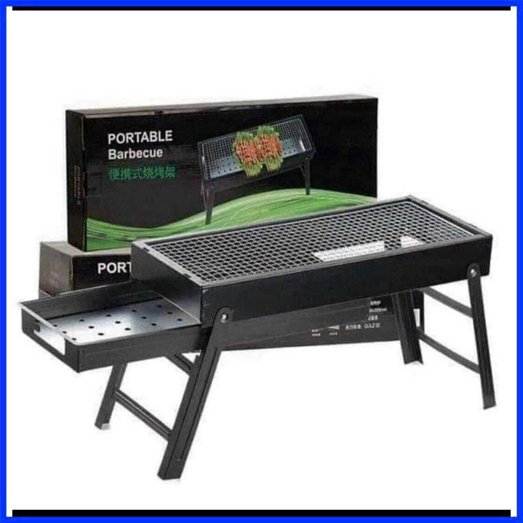 Bếp nướng than hoa, than củi, nướng BBQ ngoài trời thông minh gấp gọn đi dã ngoại du lịch tiện lợi