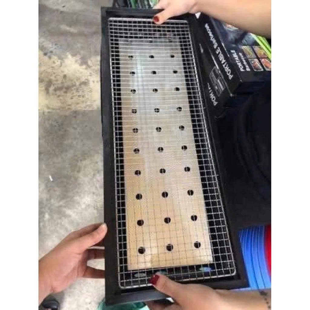Bếp nướng than hoa, than củi, nướng BBQ ngoài trời thông minh gấp gọn đi dã ngoại du lịch tiện lợi