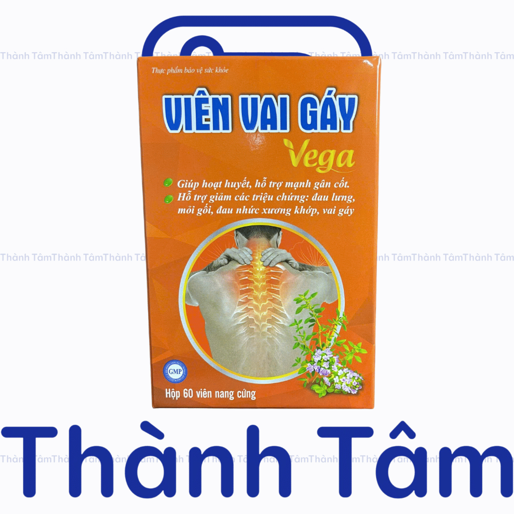 (Cam) Viến uống VIÊN VAI GÁY VEGA CAM Chai 60V giảm đau mỏi vai gáy, thoái hóa cột sống, đốt sống