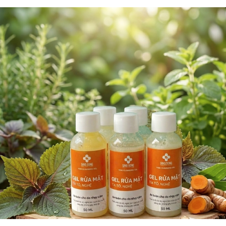 Sữa Rửa Mặt Nghệ Tía tô dịu nhẹ Singsong 50ml