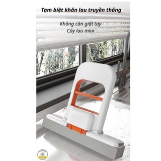 Homee.cok Cây Gạt Nước Mini Tự Vắt Đa Năng Gạt Kính Nhà Tắm, Lau Mặt Bếp, Bồn Rửa, Không Để Lại Vệt Nước