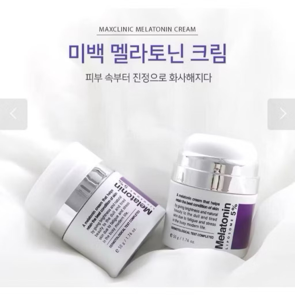 Kem dưỡng chống lão hóa MAXCLINIC Time Return Melatonin Cream kem melatonin hạn 2028 HQ IS9