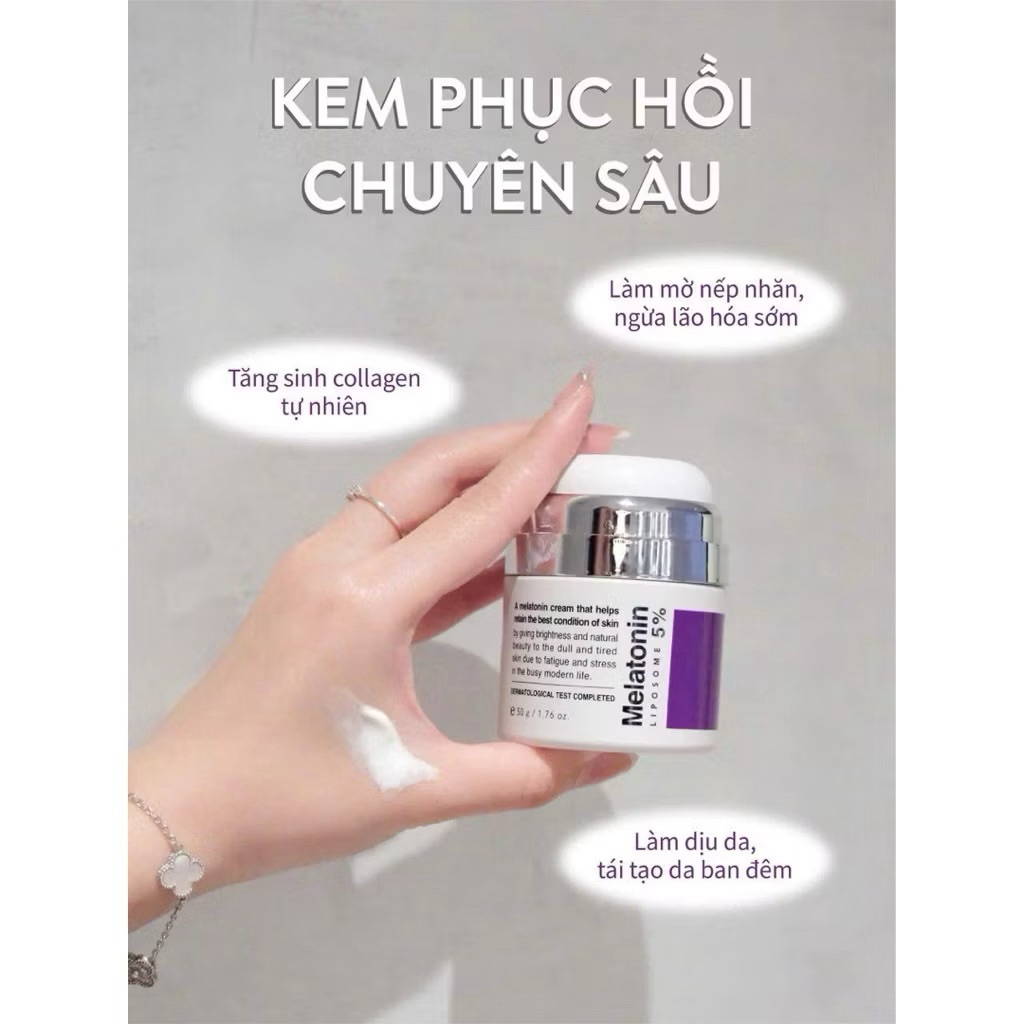 Kem dưỡng chống lão hóa MAXCLINIC Time Return Melatonin Cream kem melatonin hạn 2028 HQ IS9