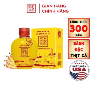 01 BÌNH GỐM 60 ĐỘ ĐẠM 500ML Nước mắm Tĩn cá cơm ruột đỏ độ đạm rin nguyên chất truyền thống