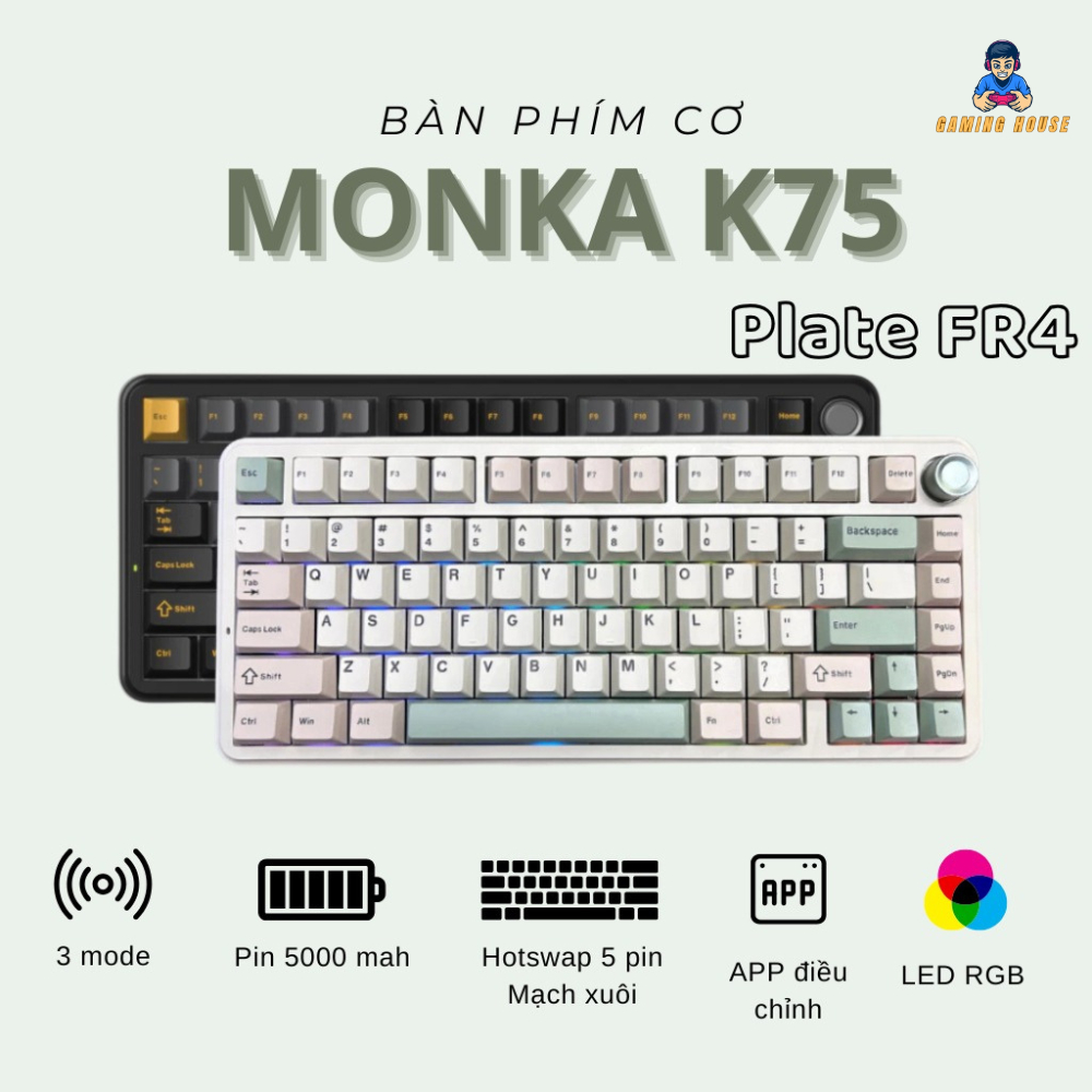 Bàn phím cơ Monka K75