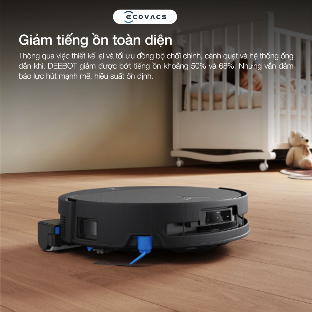Robot hút bụi thông minh Ecovacs T90 PRO OMNI - Lực hút tối đa 30.000 Pa - AI Stain Detection 2.0 - Bảo hành 24 Tháng