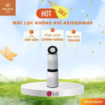 Máy lọc khí LG PuriCare 360 2 tầng màu trắng - Lọc Không Khí Toàn Diện 360°, Thiết Kế Cao Cấp