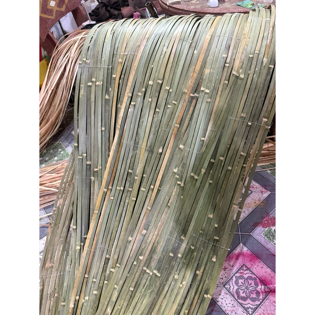 cuộn 10 phên cật tre uốn dẻo trang trí