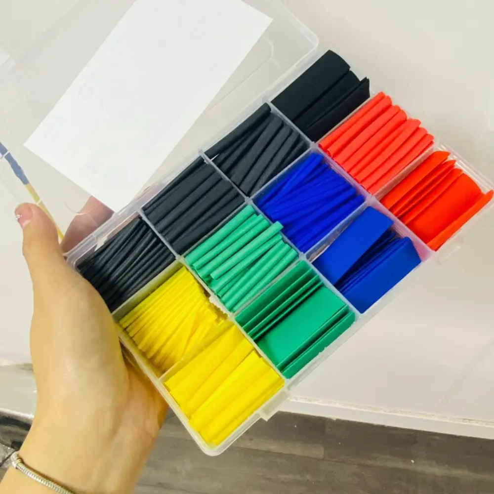 Hộp 530 Chiếc Gen co nhiệt cách điện đóng hộp tiện lợi đa năng dùng để bọc dây điện thoại, dây điện