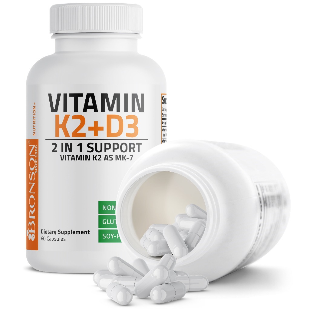 Viên uống Bronson Vitamin K2 + D3, Vitamin K2 as MK-7 (Mỹ) giúp tăng đề kháng, hỗ trợ xương khớp, tập luyện - Gymstore | BigBuy360 - bigbuy360.vn