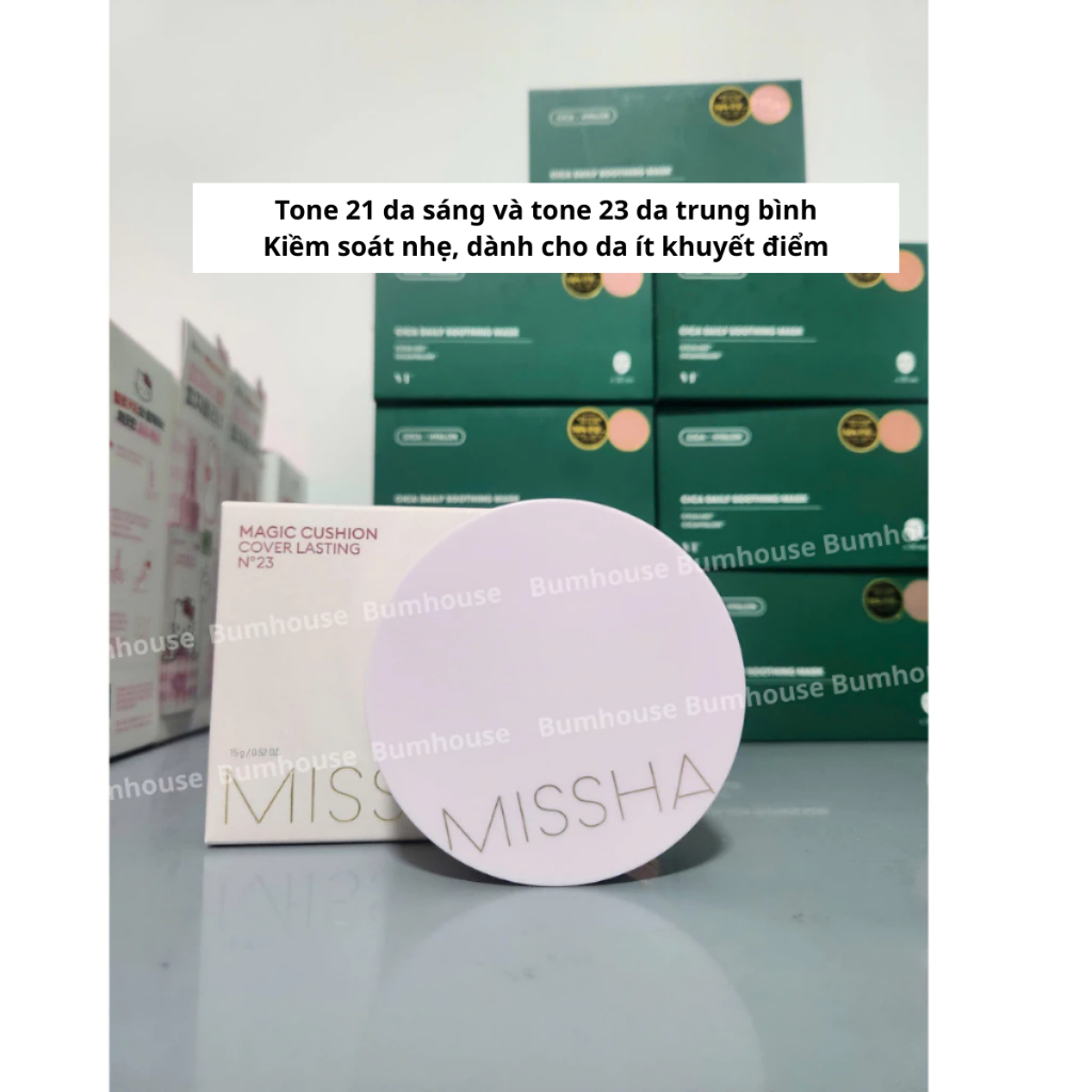 Phấn nước trang điểm Missha Velvet/Lasting/Glow/Stay Cushion SPF50+ PA+++ 14g/ 15g