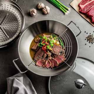 [TRẢ GÓP 0%] Bộ nồi lẩu và xửng hấp Fissler Nanjing 36cm chính hãng - BH 24 tháng