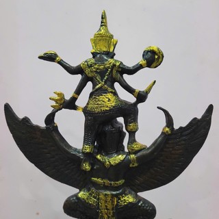 Vật Phẩm Trang Trí Kệ Tủ Tượng Narayana Ngồi Garuda Cao 30cm Quà Tặng Sang Trọng