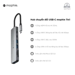 Hub USB type C chuyển đổi 7 cổng kết nối Mophie 7in1- Tiện lợi, đa cổng HDMI,USB-C, USB-A, Micro SD 3.0, SD 3.0 — ảnh 3